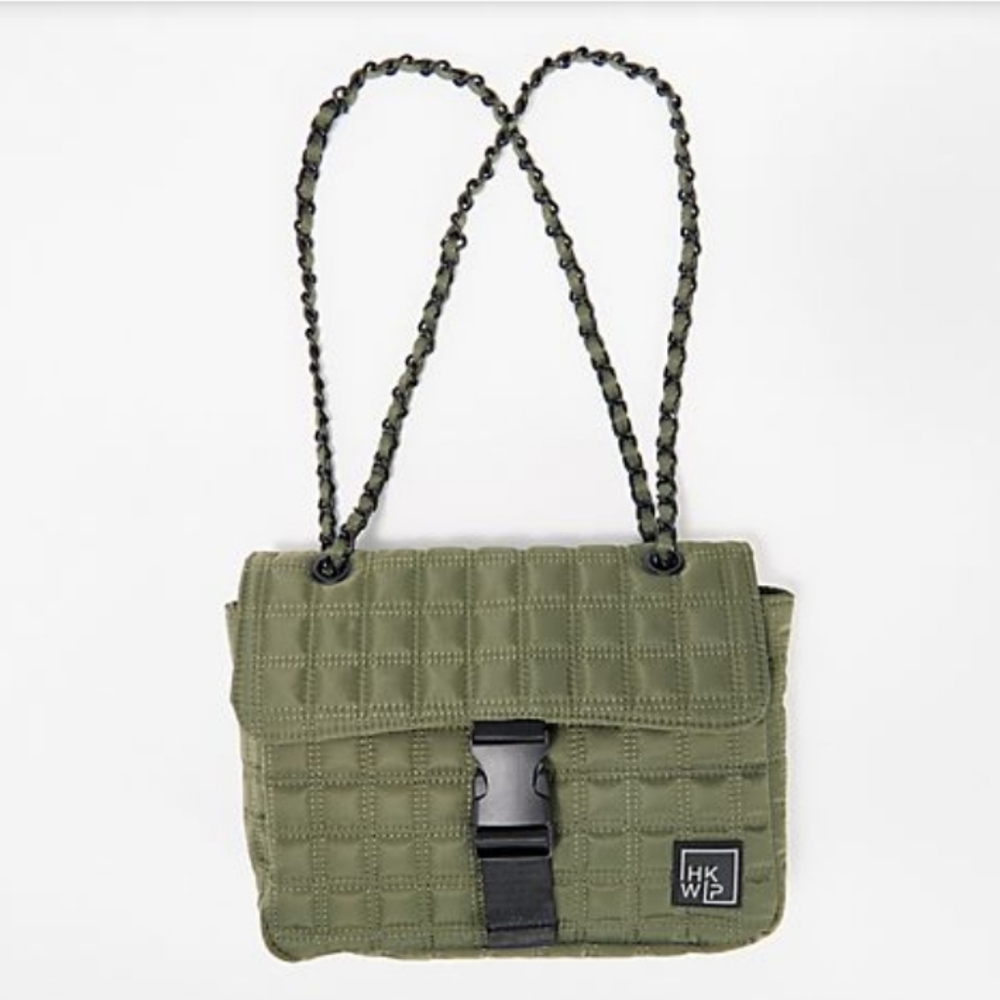 IHKWIP Quilted Flap Convertible Shoulder Bag w/ Chain Strap - Picture 2 of 6